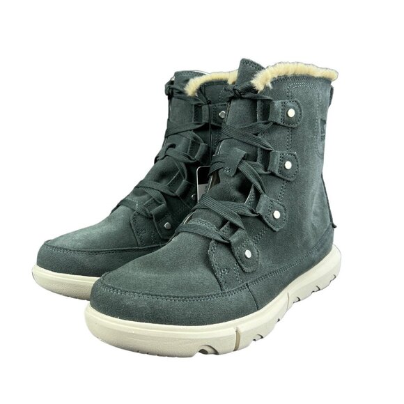 Sorel Explorer Next Joan Waterproof Grill Fawn Suede Boots Women's Size 9.5 - Picture 6 of 9